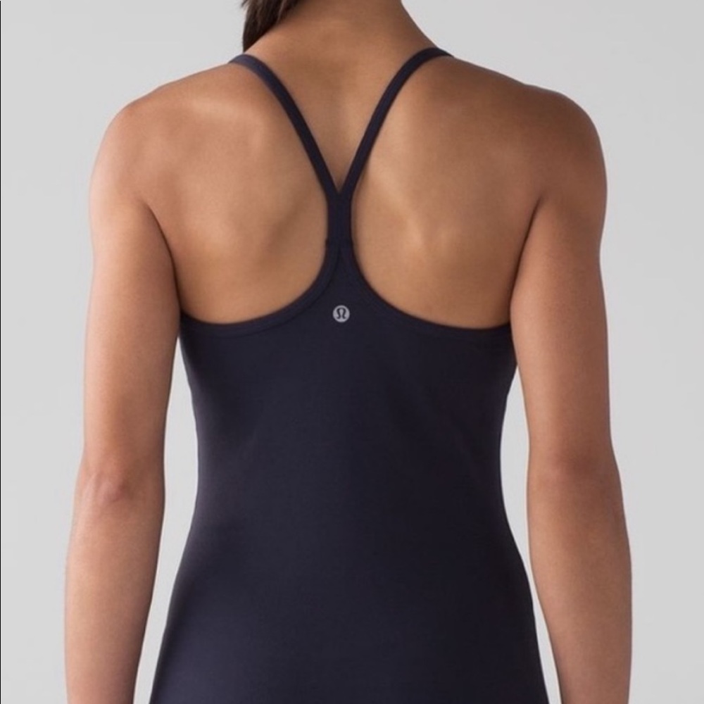Navy blue racer back lululemon tank